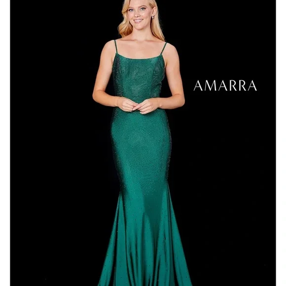 amarra emerald green prom dress Buy Amarra Dress Style 88217 main image 1